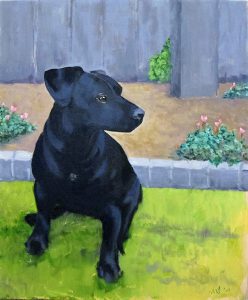 Oil painting by Mike Perkins.